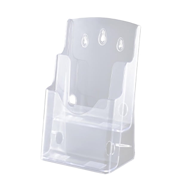 relayinert Document Flyer Holder Rack Exhibition Literature Holder Countertop Organizer Freestanding Flyer Rack Can Be A6 2 Tier