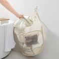 thumbnail image 1 of Foldable Classification Mesh Dirty Clothes Basket 20.7 In Breathable Hanging Folding Design Side Pocket Organizer For Dirty Clothes Sundries Bathroom Bedroom Laundry Room Home Decor Hampers, 1 of 6