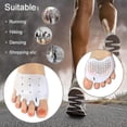 thumbnail image 5 of Gel Metatarsal Pads 6pcs, Ball Of Foot Cushions With Breathable Honeycomb Toe Separator Mortons Neuroma Callus Metatarsal, 5 of 5