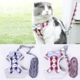 thumbnail image 1 of Pet Leash Harness Adjustable Breathable Checked Pet Harness with Pet Leash, 1 of 8