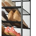 thumbnail image 4 of Whitmor 12-Tier Over-The-Door Metal Shoe Rack, Hanging Space-Saving Organizer, 36-Pair Capacity, Gunmetal Gray, 4 of 8