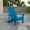 Blue, variant on Flash Furniture Charlestown All-Weather Poly Resin Wood Adirondack Chair in Green