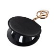 thumbnail image 1 of Mini espejo de maquillaje de piel sintética con llavero, espejo de tocador portátil para mujer con llavero, espejo cosmético plegable de mano de doble cara., 1 of 8