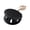 Black, variant on Ruanlalo Mini Faux Leather Makeup Mirror Keychain Portable Travel Women Vanity Mirror with Key Ring Double-sided Handheld Folding Cosmetic Mirror