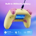 thumbnail image 5 of CHENGDAO Wireless Controller for Switch & Switch 2, Hall Effect PC Controller with 2 Programmable Back Buttons, 2.4G/Bluetooth/Wired - Cake Yellow, 5 of 7