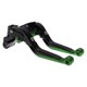 thumbnail image 1 of Palancas de freno y embrague cortas y largas para Kawasaki VERSYS 650 2015-2023, palanca de freno ajustable de motocicleta, aleación de aluminio, mango negro con extremo verde, 1 of 6