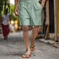 thumbnail image 2 of Men’s Cotton Casual Shorts Straight Leg Breathable Comfortable Summer Home Bottoms, 2 of 6