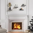 thumbnail image 5 of Sorbus Square Floating Shelf for Wall - 4 Small Shelves with Invisible Mounting Brackets for Living Room Decor, Bedroom, Bathroom Decor, Home & Kitchen - 9" Wall Shelf to Display Photos Trophies, 5 of 7