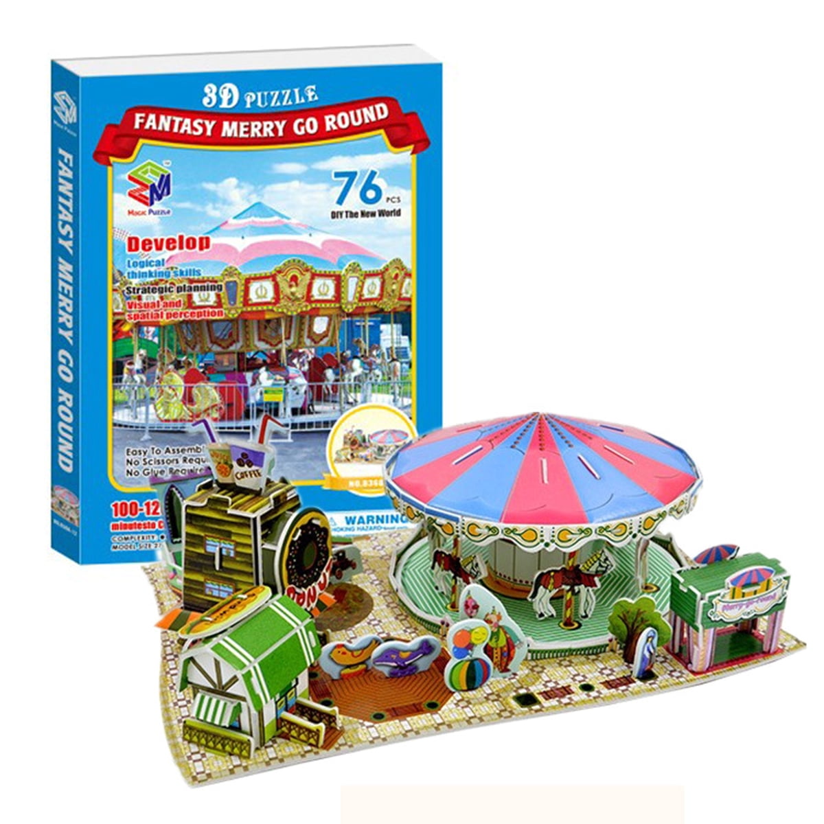 3d puzzle carousel