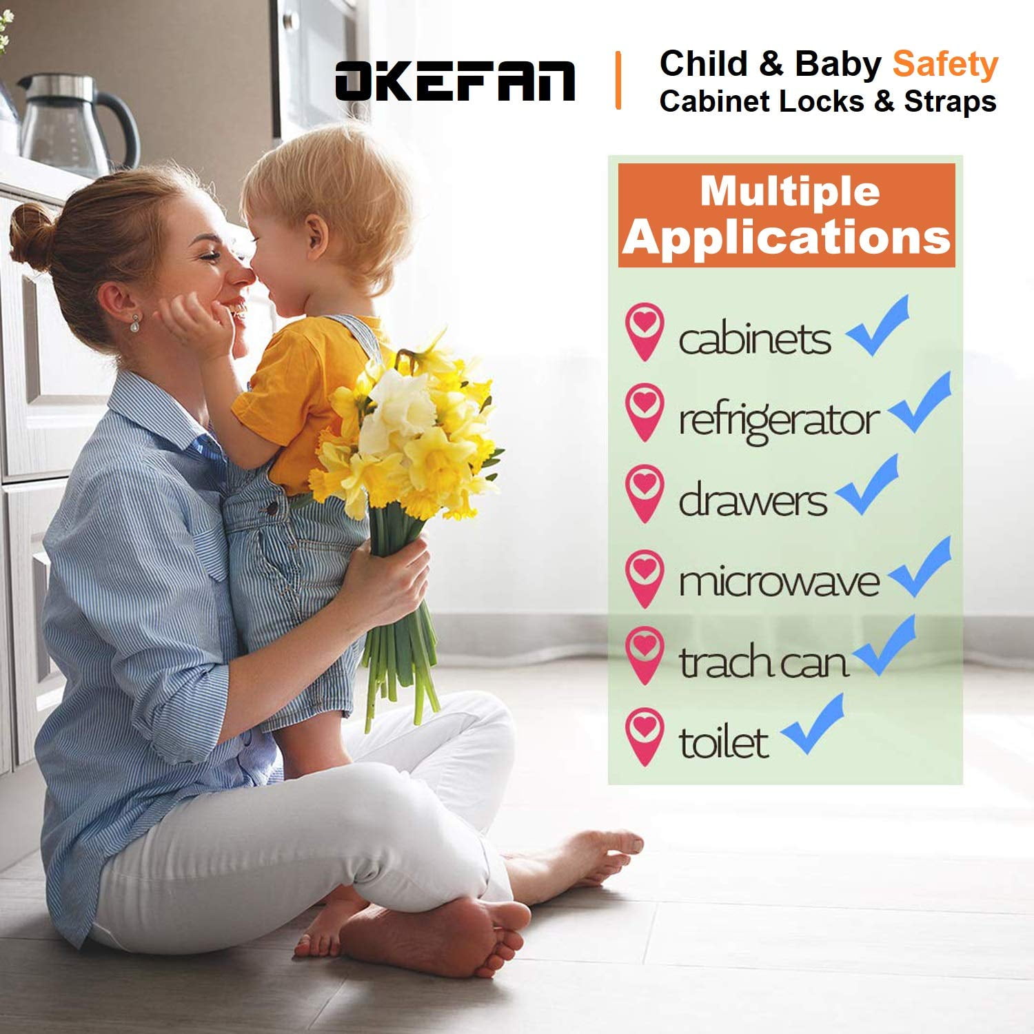 5Pcs Verrou De Sécurité Pour Bébé Adhésif Armoire Verrouille