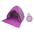 thumbnail image 2 of Tente de Plage Tente de Protection Solaire avec 6 Piquets de Tente Tente de Camping Rayures Roses, 2 of 9