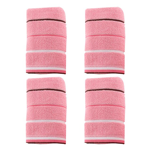 4 Piezas De Toallas De Algodón Puro Para Uso Doméstico, Engrosadas Y Absorbentes, Toallas De Lavado De Cara Totalmente De Algodón Para Adultos, Uso Doméstico - Rosa
