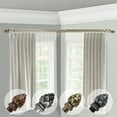 thumbnail image 2 of Domovina Cone 13/16" Corner Window Double Curtain Rod-Color:Cocoa,Size:28"-48", 2 of 2