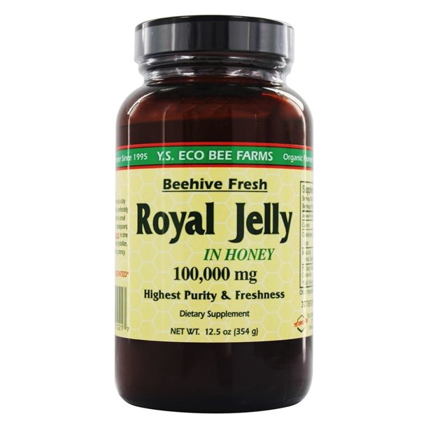 YS Organic Bee Farms Royal Jelly In Honey Beehive Fresh 100000 mg