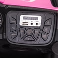 thumbnail image 1 of Coche eléctrico infantil 12V UTV - Control remoto parental - Suspensión de muelles, 4 ruedas - Luces LED, música, puerto AUX - Puertas abatibles, cinturón - Para niños y niñas - Color rosa, 1 of 8