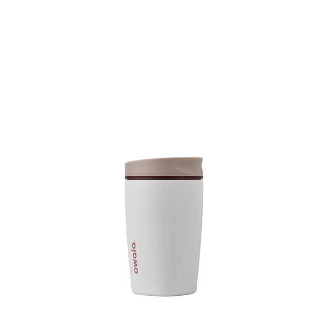 Coffee Tumbler Owala SmoothSip Slider Insulated 360mL Tan/White