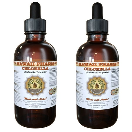 Chlorella (Chlorella Vulgaris) Tincture, Dried Entire Plant Liquid Extract, Green Algae, Herbal Supplement 2x4 oz