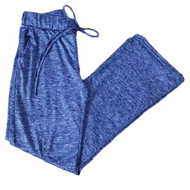 Pantalon de Yoga à Jambe Large à Cordon Large pour Femmes à la Mode