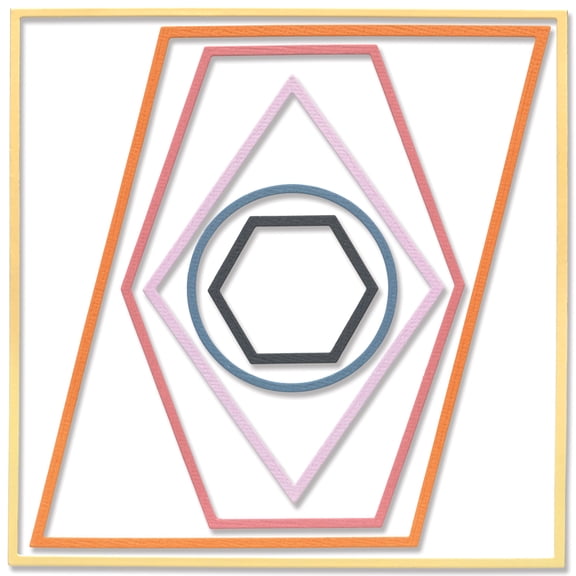 Sizzix Thinlits Dies By Jess Slack - Shaped Frames, 6PK