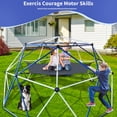 thumbnail image 3 of 10 FT Climbing Dome with Canopy, Dome Climber with Hammock for Kids 3-10, 1000 LBS Capacity, Be Applicable Garden, Backyard, Playground and More Indoor/Outdoor Places, 3 of 7