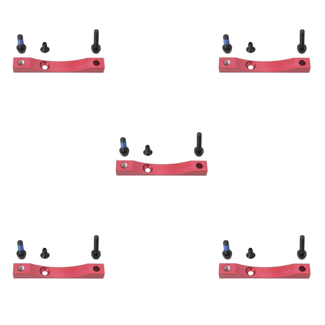Eigraketly Freno hidráulico Scooter a prueba de golpes Soporte de disco de freno de aleación de aluminio para M365 PRO, Rojo, Braket No.02 5piezas