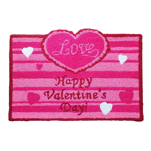 Hearth & Gear Valentine's Day Wool Unique Shape Rug Create A Cozy Atmosphere At Home Warm Your Hearts & Home Holiday Your Floor With Themed 7x5 Rug Large Thick Rugs for Living Room Blankets under 20
