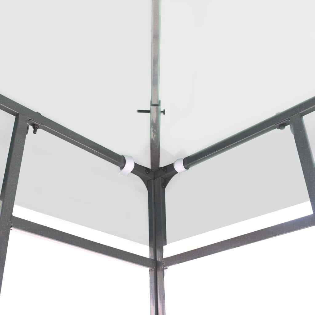 118.1"x118.1" Gazebo Canopy Replacement, Sunshade Tent Oxford Cover for Patio Garden, White 118.1"x118.1" Gazebo Canopy Replacement, Sunshade Tent Oxford Cover for Patio Garden, White