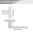 thumbnail image 4 of knobelite [Pack of 5]Door Lever Dummy Lever Door Handle for Closets French Doors,Square Dummy Door Lever,Non-Turning Single Side Pull with Satin Nickel Finish,Easy Installation Pull Only Lever Set, 4 of 7