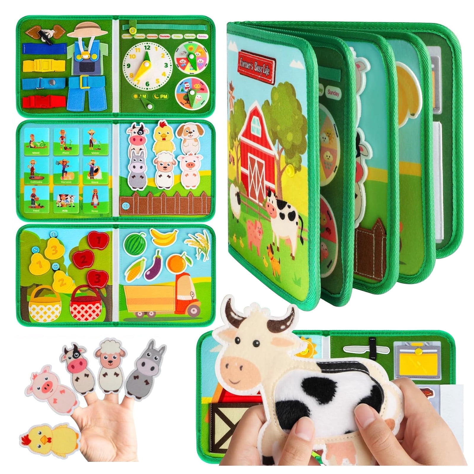 Bambino Tree Busy STEM Box - Interactive Learning Toy For Kids Ages 3-6
