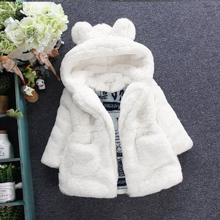 

SUWHWEA Baby Infant Girls Autumn Winter Hooded Coat Cloak Jacket Thick Warm Clothes in season Fall savings on Clearance