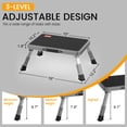thumbnail image 2 of LevLad Adjustable Step Stool with a Non-Slip Platform, Small Step Stool for Adults or Children in Kitchen, Bedroom, Office, Rv, 330 Lbs Capacity, Gray, 2 of 5