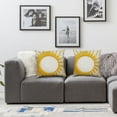 thumbnail image 2 of nygtbtfer HWY Mustard Yellow Decorative Throw Pillow Covers for Couch Bed Living Room, Embroidered Farmhouse Accent Big Throw Pillow Cases Cushion CoverPiece White, 2 of 7