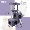 thumbnail image 2 of Torre para Gatos AIWIKIDE 37.4 con Dúplex para Gatos en Gris, 2 of 5