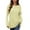 Yellow, variant on Aihuaihua Long Sleeves Shirts for Women Round Neck Side Split Tshirts Pullover Tunics Tunic Tops Fall Tees for Women Yellow L