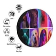 thumbnail image 4 of Haiem Spare Tire Cover , Wheel Cover with cute dogs of different breeds printed, Camper Spare Tire Cover Fit for Jeep Wrangler Rv SUV Truck Travel Trailer-14 inch, 4 of 6