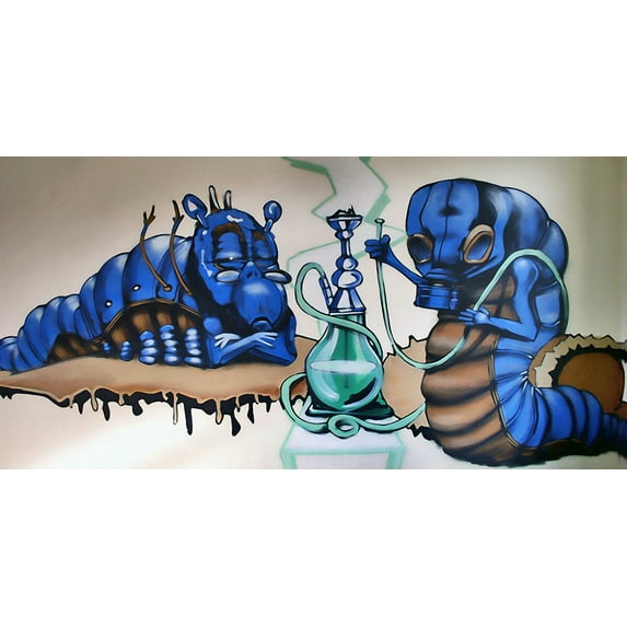 Alice In Wonderland Graffiti IV - CANVAS OR PRINT WALL ART