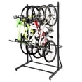 thumbnail image 1 of Support à Vélo Autoportant pour Garage, Support de Rangement Vertical Robuste pour 5 Vélos, Capacité de 300 Lb, Hauteur et Crochets Réglables, Sans Mur, Support à Vélo Intérieur Antidérapant pour Appartement, 1 of 8
