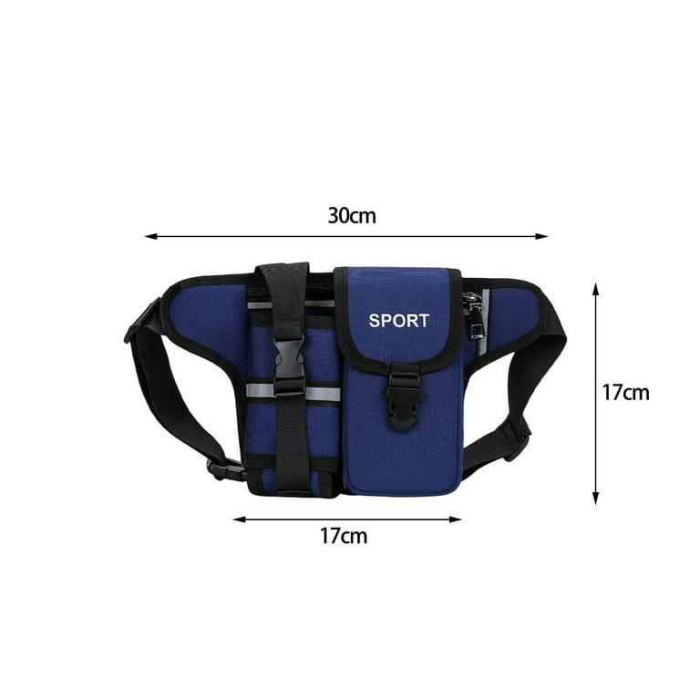 Men Chest Bag Water Bottle Holder Shoulder Bag Hiking Bag Fashion Fanny  Pack Waist Bag for Running, Fishing, Climbing, Mountaineering Blue