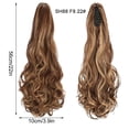 thumbnail image 3 of Reduce Price! WSBDENLK Perruque Queue de Cheval Serrée Européenne et Cheveux Longs Bouclés, 3 of 3
