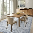 thumbnail image 4 of Garvee 5'x7' Vintage Border Area Rug, Non-Slip Washable Rug Traditional Retro Distressed Carpet, Low Pile Foldable Indoor Rug for Living Room Bedroom Dining Room, Blue, 4 of 9