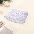 thumbnail image 3 of Unique Bargains 1 Pc Plaid Bow Makeup Bag Purple Polyester, 3 of 5
