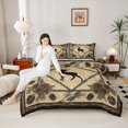 thumbnail image 4 of Homewish Farmhouse Deer Moose Bedding Comforter Set, Woodland Wildlife Twin Comforter Sets, Western Lodge Cabin Reversible Bedding Set, Luxury Bedroom Decor, 2 Pieces, 4 of 8