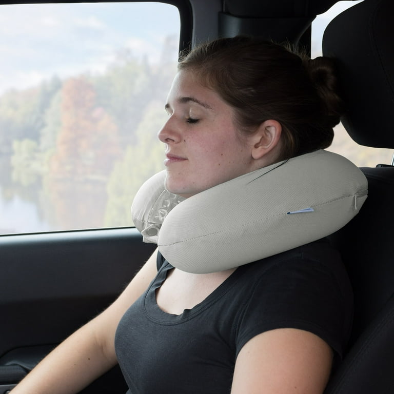 Memory Foam Travel Pillow- Extra Neck Support SH 