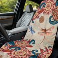 thumbnail image 4 of XYZCANDO Floral Dragonfly Car Seat Towel Cover Non-Slip for Picnic Running, Breathable Keep Seats Clean Seat Covers Simple to Install, 4 of 11