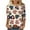 Khaki, variant on IROINNID Deals Womens Long Sleeve Tops Independence Day Printed T-shirt 3/4 Sleeves Blouse Round Neck Lounge Tops,Blue