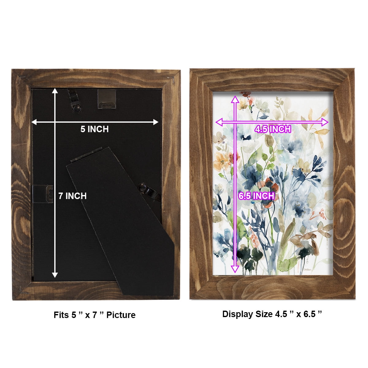 Holland Spring Mix -Framed Print w/glass-Walnut