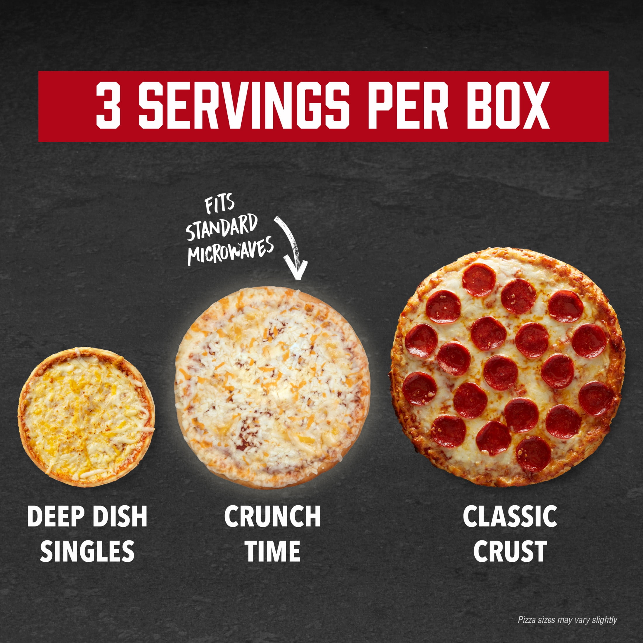 Red Baron Crunch Time Four Cheese Frozen Microwave Pizza, 14.9 oz