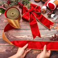 thumbnail image 3 of 2 Rolls Christmas Velvet Ribbon Wired Edge Trim Wrapping Ribbon for Gift Wrapping Bow Making and DIY Crafts Garland Wreath Tree Topper Home Party Decor(2.5 Inch X 6.5 Yard), 3 of 7