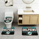 thumbnail image 2 of Juego de 3 alfombras de baño del equipo Dolphins, alfombra antideslizante para baño, 31,5 x 20 pulgadas, 2 of 7