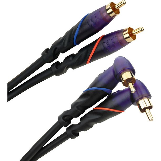 DJ Angled RCA to RCA Audio Cable